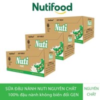 (GIAO HỎA TỐC HCM) COMBO 03 THÙNG/108 BỊCH 200ML SỮA ĐẠU NÀNH NGUYÊN CHẤT/ CANXI - NUTIFOOD SHOP