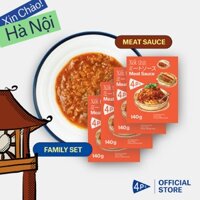 [Giao hoả tốc HCM và Hà Nội] [Set gia đình] Pizza 4P's Xốt thịt mì Ý bò bằm - 140Gr