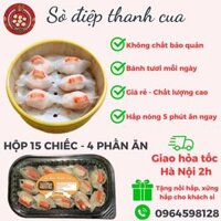 (Giao Hỏa Tốc HN) Há Cảo Dimsum Thanh Cua - Sò Điệp Thanh Cua Vỏ Mỏng, Nhân Thịt Tôm Đầy Đặn (hộp 15 chiếc)