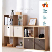 [GIAO HỎA TỐC] Kệ gỗ tổ ong Vân Gỗ đa năng sang trọng lắp ghép tiện dụng MDF chống thấm - TO