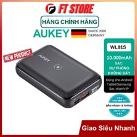 [GIAO HOẢ TỐC] Pin Sạc Dự Phòng Không Dây AUKEY PB-WL01S Basix Pro Mini 10000mAh Wireless, hỗ trợ PD 20W,QC 3.0 BH18T