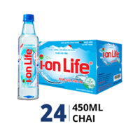 [Giao Hoả Tốc] 330ml/450ml/1,25L Thùng 24 Chai Nước Ion Kiềm Thương Hiệu Ion-Life