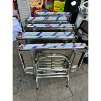 (Giao Hoả Tốc)Bàn inox chữ nhật, Bàn inox tròn cao cấp