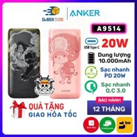 【Giao Hỏa Tốc】Pin Sạc Dự Phòng Anker PowerCore 10000 mAh Redux PD 20W A9514 [Bản đặc biệt One piece] - BH 12 Tháng