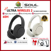 【Giao Hỏa Tốc】Tai Nghe Bluetooth Headphone Soul Ultra Wireless 2, Nghe Nhạc 60H, Độ trễ 60ms - Chính Hãng BH 12 Tháng