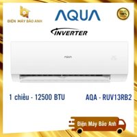 [Giao lắp đặt HN] Điều hòa AQUA 12000 BTU 1 chiều inverter AQA-RUV13RB2 2024, Bảo hành chính hãng 2 năm, máy nén 12 năm