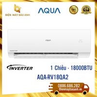 [Giao lắp đặt HN] Điều hòa AQUA 1 chiều inverter 18000 BTU AQA-RV18QA2 2024, BH chính hãng máy 2 năm, máy nén 12 năm