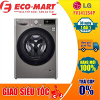 (Giao+lắp đặt miễn phí tại Hà Nội)  Máy giặt LG Inverter 11 kg FV1411S4P Truyền động trực tiếp - sử dụng trí tuệ nhân tạ