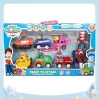 (GIAO NGAY) ĐỒ CHƠI ĐỘI CHÓ CỨU HỘ 7 Nhân Vật Mini CHẠY TRỚN - Mô hình Xe cứu hộ 7 nhân vật mini