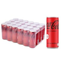 [GIAO NHANH 1H] LỐC 24 LON NƯỚC GIẢI KHÁT KHÔNG ĐƯỜNG COCA-COLA ZERO 320ML*24LON