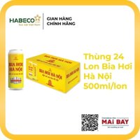 [GIAO NHANH 1H] Thùng 24 Lon Bia Hơi Hà Nội 500ml/lon