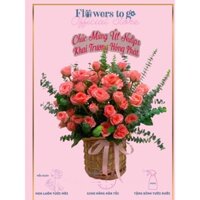 💥[Giao Nhanh 60p]💥Giỏ Hoa Cam Hồng | Hoa Tươi HCM | Flowers To Go| Hoa Giá Rẻ Tặng Sinh Nhật