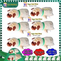 [GIAO NHANH] THÚ BÔNG CHÓ PUG  KHỔNG LỒ ÔM NGỦ DÙNG QUÀ TẶNG  - GỐI ÔM HÌNH CON CHÓ PUG CAO CẤP