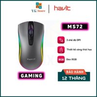 【Giao nhanh】Chuột Có Dây HAVIT MS72 Độ Nhạy Lên Đến 1200 DPI , Có Đèn RGB - Chính Hãng Bảo Hành 12 Tháng