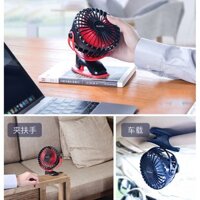 [GIAO SIÊU TỐC] SẴN Quạt kẹp YOOBAO F04 xoay góc 360 độ, Quạt kẹp xe đẩy, để bàn pin sạc 6400mAh, chạy liên tục tới 32 t