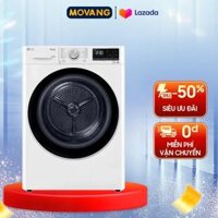 [GIAO TẠI HCM] Máy Sấy Bơm Nhiệt LG Inverter 10.5 Kg DVHP50W - Tự động vệ sinh bộ lọc Chăm sóc sợi vải với chế độ sấy nhiệt thấp Công nghệ chống dị ứng đến 99.9%
