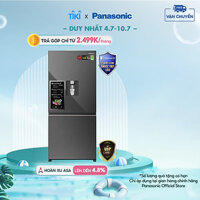 [GIAO TOÀN QUỐC] Tủ lạnh Panasonic dòng cao cấp 2 cánh NR-BW530XMMV 500L – Cảm biến thông minh – Vòi lấy nước ngoài tiện lợi  – Chức năng làm đá tự động – Hàng chính hãng