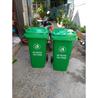 Giao TpHCM - Thùng rác công nghiệp 120L có bánh xe (GIAO HỎA TỐC)