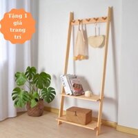 Giá/Thang gỗ dựa tường treo quần áo,FREESHIP, phụ kiện chụp hình, Kệ treo đồ decor shop