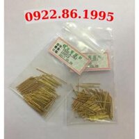 GiáTốt Huarong Thăm Dò 0.9 Kiểm Tra Đầu Dò Kim Lò Xo DẫN Điện Kim P50-A PA50-A Hình Cốc Lõm Mạ Vàng new