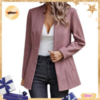 Giaurz Bộ Đồ Nữ Hiện Đại Có Khăn Choàng Cổ Áo Blazer Nữ Có Cổ Khăn Choàng Áo Len Thời Trang Nữ Áo Khoác Blazer Cho Văn Phòng Nữ Thu Đông Thời Trang Màu Trơn Phù Hợp Với Đông Nam