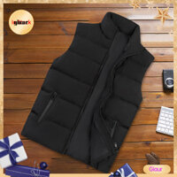 Giaurz Nam Vest Nam Áo Vest Nam Mùa Đông Áo Vest Có Dây Kéo Đầy Đủ Đóng Cửa Và Đứng Cổ Áo Khoác Không Tay Thời Trang Cho Nam Ở Đông Nam Á