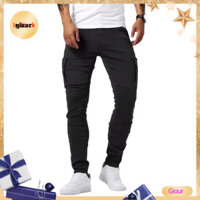 Giaurz Thoải Mái Phù Hợp Với Nam Quần Gia Cố Túi Đường May Co Giãn Quần Nam Làm Việc Với Túi Gia Cố Slim Fit Quần Thường Ngày Để Mặc Hàng Ngày Và Du Lịch