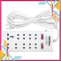 [GiáƯuĐãi] Ổ CẮM 10 CỬA CHỊU NHIỆT SOPOKA DÂY DÀI 2 MÉT, 4 MÉT, 6 MÉT