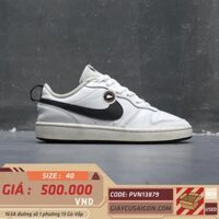 Giày 2hand Nike Court Borough Low 2 GS White Black BQ5448-104 SIZE 40 pvn13879
