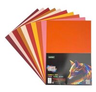 Giấy A4 120gsm 10 màu tông cam đỏ Zentino 8337 20 tờ A4