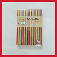 GIẤY A4 ĐỊNH LƯỢNG 80, MÀU ĐỎ, MÀU XANH LÁ, MÀU XANH BIỂN, MÀU VÀNG CAM, GRAM 500 TỜ - VPP QUỐC HUY.