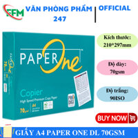 Giấy A4 Paper One DL 70GSM - Lựa chọn hàng đầu cho in ấn chất lượng