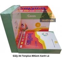Giấy A4 Tenplus 80Gsm Xanh Lá