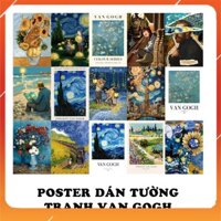 [Giấy] A5 In Màu - Set 50 Tờ Poster Giấy Dán Tường - MẪU TRANH VAN GOGH - Decor Trang Trí Nhà | MS: 111447