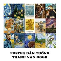 [Giấy] A5 In Màu - Set 50 Tờ Poster Giấy Dán Tường - MẪU TRANH VAN GOGH