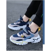 Giày ABC SHIELD cho bé trai, giày thể thao mùa xuân và mùa thu mới, giày thể thao lưới thoáng khí cho trẻ em, giày chạy cho trẻ em