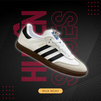 Giày _Adiadas Samba OG Black White Vegan Classic , Giày _Adidas Samba Da Lộn Đế Gum Nam Nữ Hottrend