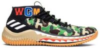 Giày Adidas A Bathing Ape x Dame 4 ‘Green Camo’ AP9974