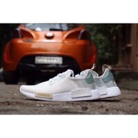 Giầy ADIDAS NMD r2 ( trắng gót xanh)