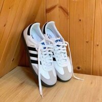 Giày _Adidas Samba Classic White Nam Nữ Buộc Dây, Giày Samba Đế Nâu Mẫu Hottrend Đủ Size Nam Nữ