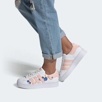 GIÀY ADIDAS SUPERSTAR NỮ FW2547 CÓ DÂY CHUYỀN IN HOA FW2547