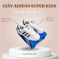 Giày adidas trẻ em superstar mềm nhẹ êm ái khi lên chân bé, có đệm bông ở gót bé mang không lo đau gót
