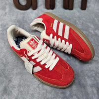 Giày adi.da.ss s.a.m.b.a galeze hồng, xanh , đỏ bản cao cấp da lộn màu hồng đậm 95