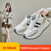 Giày Agan mùa xuân 2025 Giày bố già đế dày nữ sinh Instagram phong cách Hàn Quốc mẫu mới Giày thể thao tăng chiều cao giày thường ngày DN002