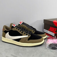 Giày Air JiDan Travis Nâu Đen , Giày JiDan Nâu Đen Nam Nữ Cao Cấp -Full Size 37-43