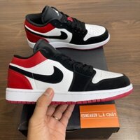 Giày Air Jordan 1 Low Black Toe - Kèm dây phụ BẢN CAO CẤP Fullbox