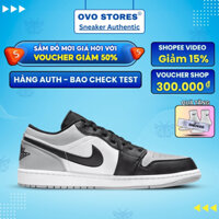 Giày Air Jordan 1 Low Shadow Toe 553558-052 chính hãng cho nam nữ, Jordan 1 low real Fullbox OVO STORES