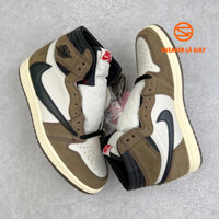 Giày Air Jordan 1 Retro High x Travis Scott Da phấn CD4487-100 - Best QUALITY | Fullbox (Box nắp )
