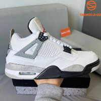 Giày Air Jordan 4 Retro White Cement - BẢN ĐẸP FULLBOX