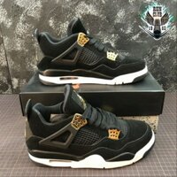 Giầy Air Jordan 4 Royalty black đen đế trắng thời trang, sneaker nam nữ